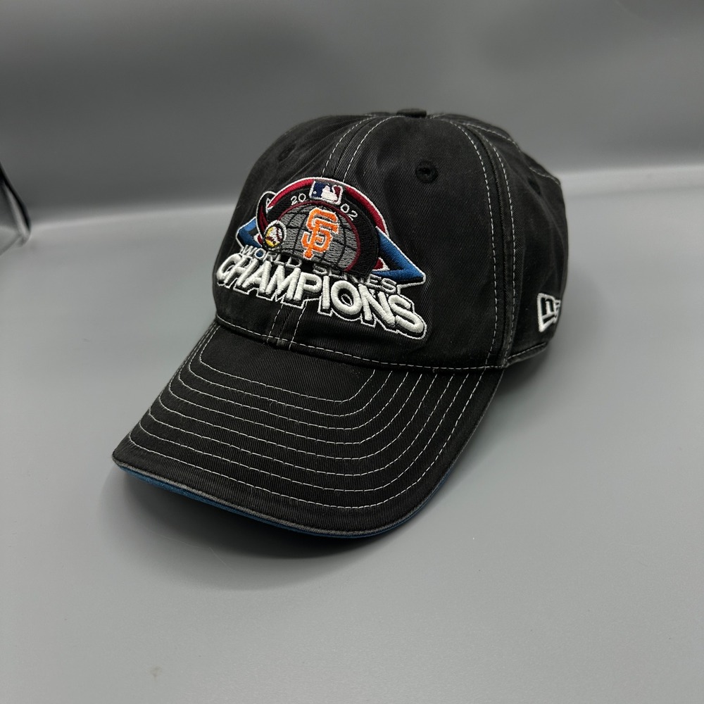 New Era San Francisco Giants 2002 World Series Champions Hat Black MLB Cap